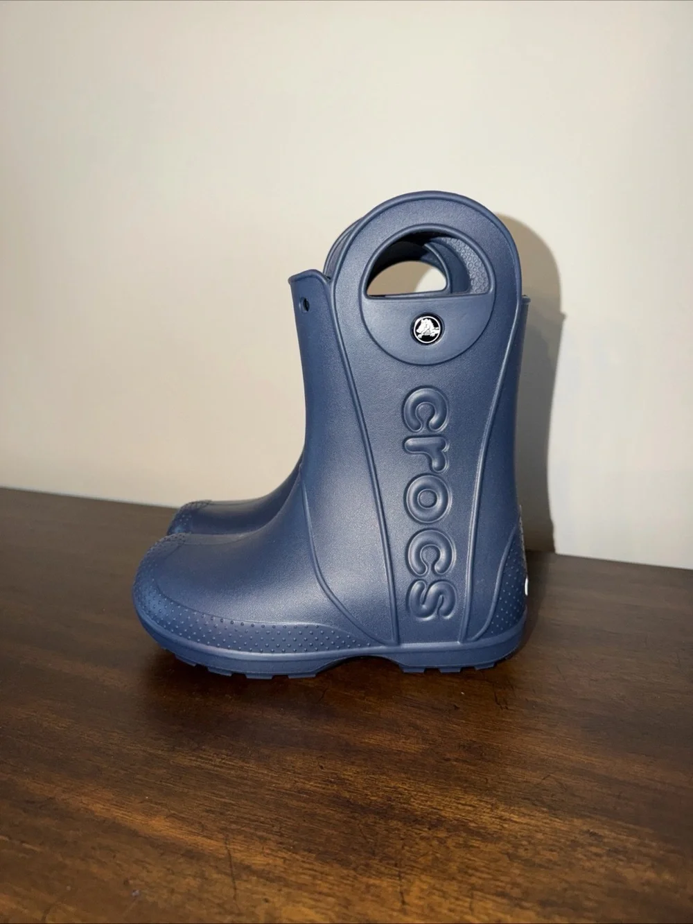 Crocs Children Toddler Handle It Rain Boots Navy Blue Size C13 Waterproof NWOT